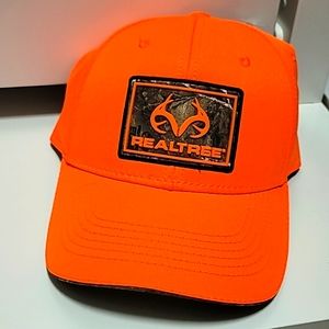 Realtree Snapback Trucker Hat Blaze Orange Deer Hunting Cap